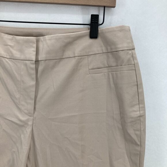 Ann Taylor Factory Ankle Pant Women's 8P Petite Brown Stretch Mid Rise Career - Picture 3 of 12